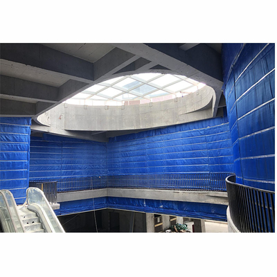 Customized Blue Fire Roller Curtain For Shopping Center